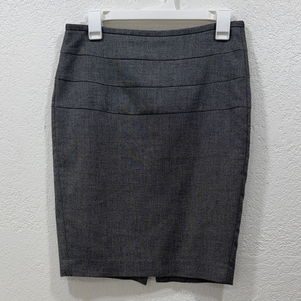 Zara Basic Charcoal Pencil Skirt with Poly Lining, Size 6